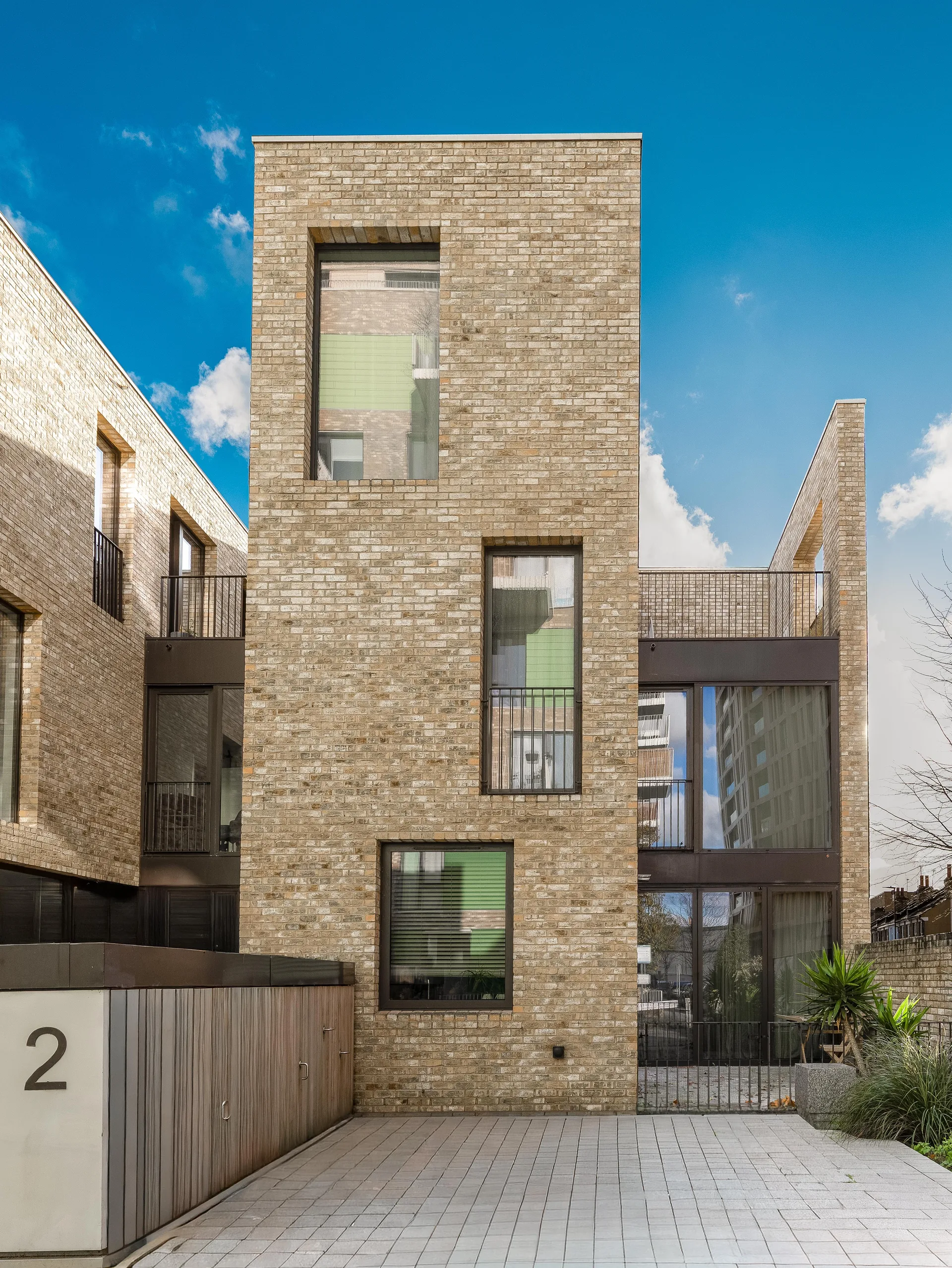 Brick Residential Building Exterior Architecture
